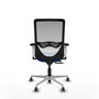 PIQUERAS Y CRESPO Silla de oficina Zulema con mecanismo Sincro/Traslack, Azul y Blanco