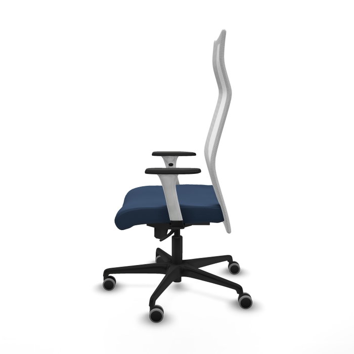 PIQUERAS Y CRESPO Sillón Albacete con Mecanismo Sincro, Azul Marino y Blanco PIQUERAS Y CRESPO Sillón Albacete con Mecanismo Sincro, Azul Marino y Blanco