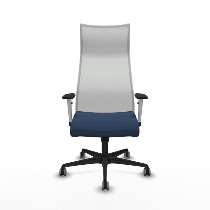 PIQUERAS Y CRESPO Sillón Albacete con Mecanismo Sincro, Azul Marino y Blanco PIQUERAS Y CRESPO Sillón Albacete con Mecanismo Sincro, Azul Marino y Blanco