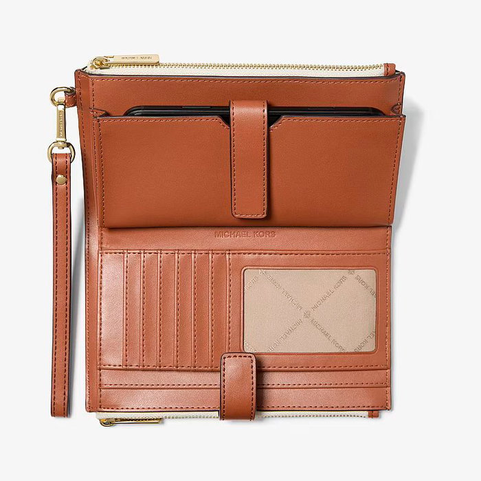 Michael Kors Cartera Jet Set Travel Beige Lona 35F8GTVW0B-VANILLA