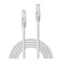 Lindy Patchcord UTP Cat6 CCA Blanco 1.0m para Red - Alta Velocidad, Cable de Red