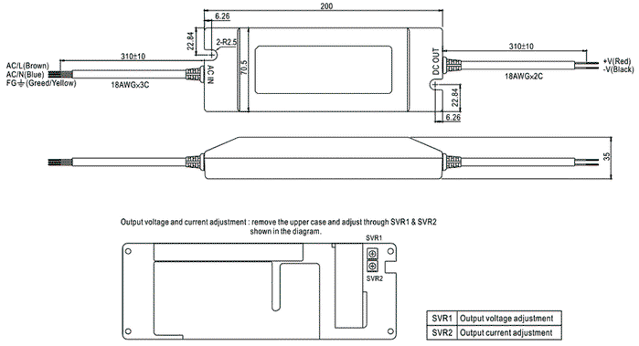 MEAN WELL PLN-100-24 Alimentador LED de 96W 24VDC 4A MEAN WELL PLN-100-24 Alimentador LED de 96W 24VDC 4A