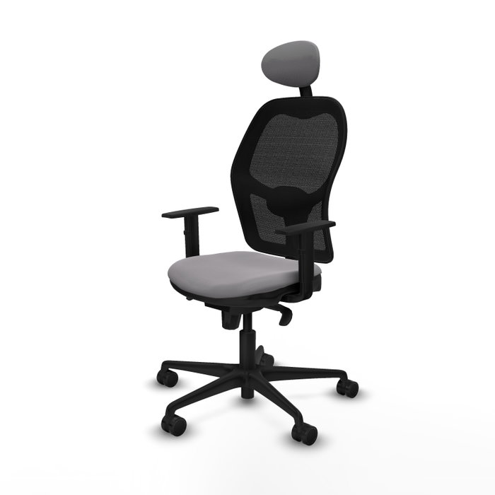 PIQUERAS Y CRESPO Silla de oficina Jorquera Gris y Negro