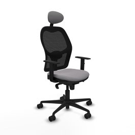 PIQUERAS Y CRESPO Silla de oficina Jorquera Gris y Negro