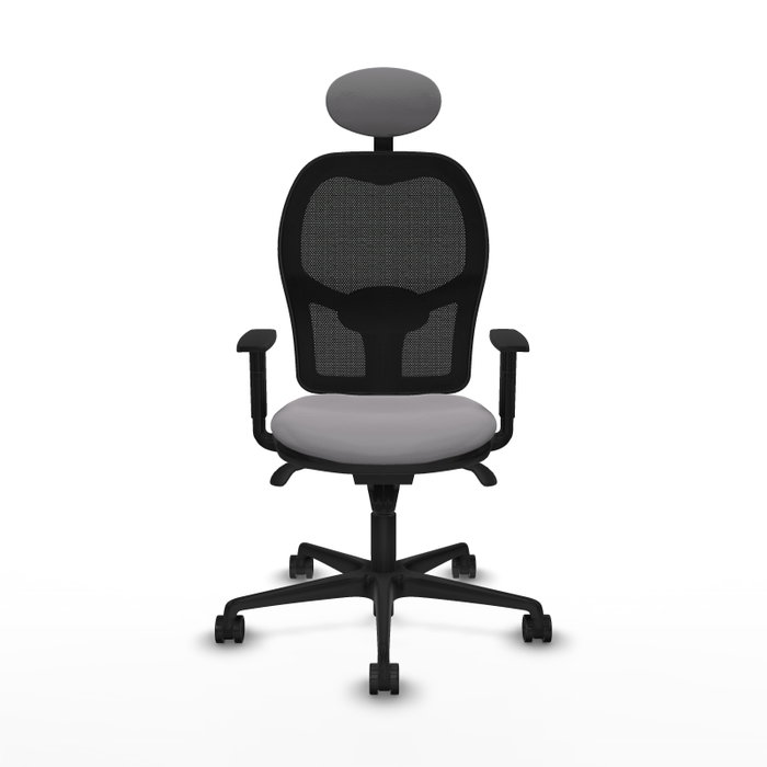 PIQUERAS Y CRESPO Silla de oficina Jorquera Gris y Negro