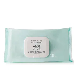 Byphasse Toallitas Desmaquillantes de Aloe Vera, 40 unidades