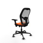 PIQUERAS Y CRESPO Silla de oficina Jorquera Naranja y Gris