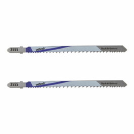 Wolfcraft Hoja de sierra de calar bimetal 130 mm, vástago T, 2 uds