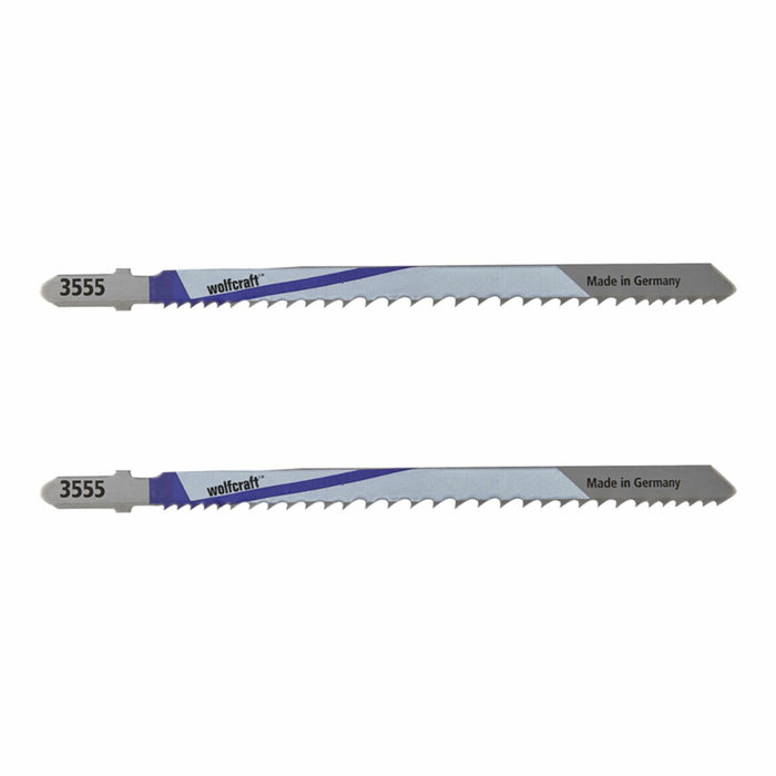 Wolfcraft Hoja de sierra de calar bimetal 130 mm, vástago T, 2 uds Wolfcraft Hoja de sierra de calar bimetal 130 mm, vástago T, 2 uds