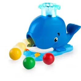 Bright Starts Juguete para Bebés y Niños Ballena con Chorros de Bolas, Sonidos y Luces