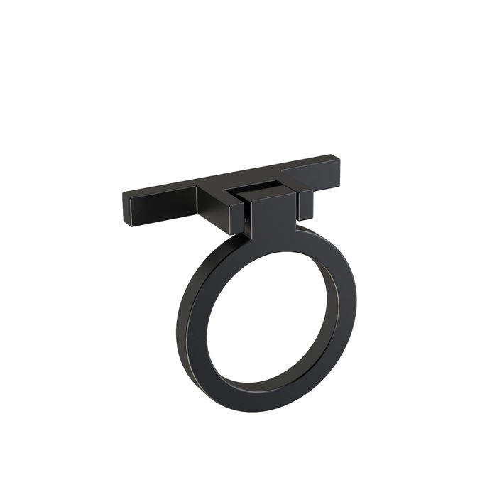 SYSTEM Tirador Zamak Belma Ø50mm Acabado Negro Mate para Muebles