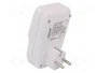 ORNO Controlador con Display LCD y Toma Schuko IP20