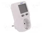 ORNO Controlador con Display LCD y Toma Schuko IP20