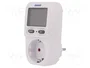 ORNO Controlador con Display LCD y Toma Schuko IP20