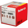 FISCHER Taco de Nylon SX Plus 10x80 mm, 25 unidades