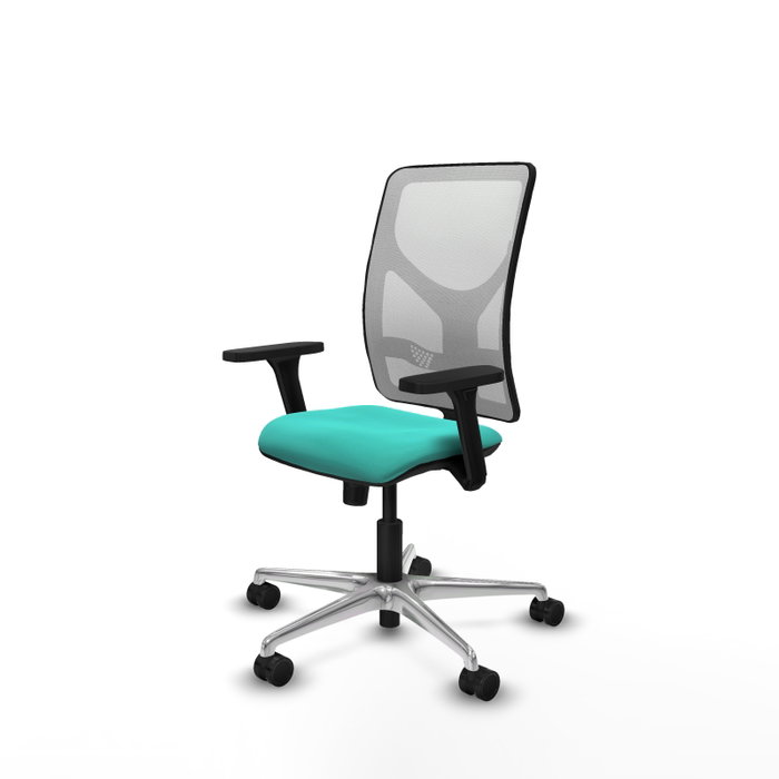 PIQUERAS Y CRESPO Silla de oficina Motilla Turquesa y Blanco