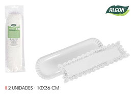 Algon Set-2 Bandeja Brazo Blonda 10 cm x 36 cm (36 Unidades)