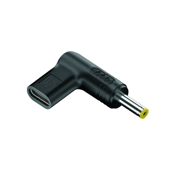NGS BUD 65W-H Cargador GaN 65W USB-C para Portátil HP con Cable 1,5m y Pack de 8 Conectores - Carga Rápida Universal PD 3.0, Negro