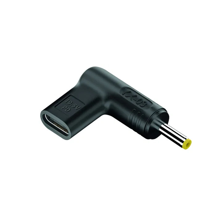 NGS BUD 65W-H Cargador GaN 65W USB-C para Portátil HP con Cable 1,5m y Pack de 8 Conectores - Carga Rápida Universal PD 3.0, Negro