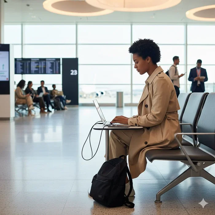 NGS BUD 65W-H Cargador GaN 65W USB-C para Portátil HP con Cable 1,5m y Pack de 8 Conectores - Carga Rápida Universal PD 3.0, Negro