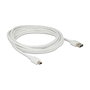Delock Kabel EASY-USB Cable USB 2.0 - Conector USB-A Macho a Mini-USB B Macho, 3 Metros, Blanco, 480 Mbit/s