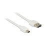 Delock Kabel EASY-USB Cable USB 2.0 - Conector USB-A Macho a Mini-USB B Macho, 3 Metros, Blanco, 480 Mbit/s