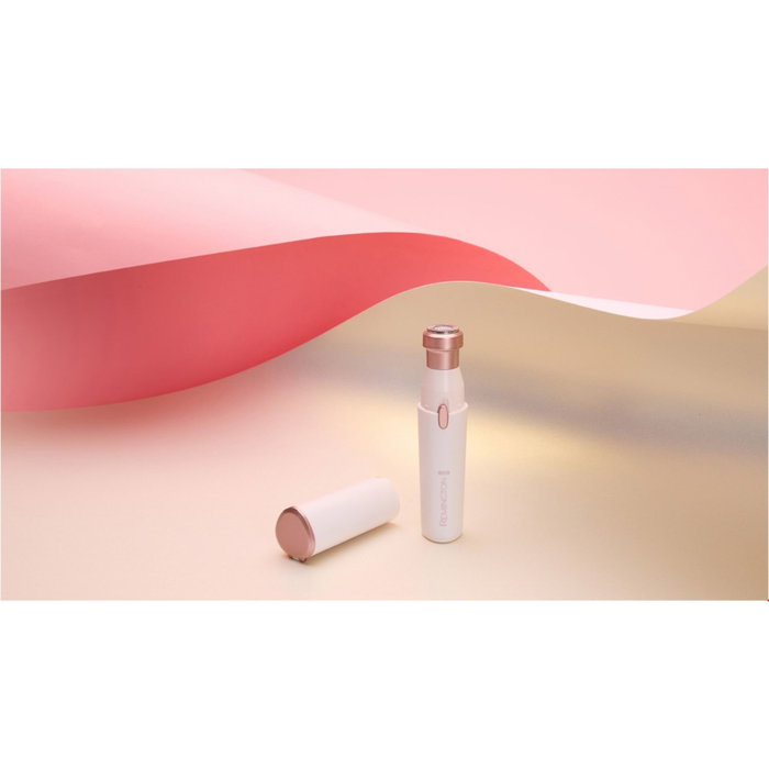 Remington WFS200 BareMe 2 en 1 Afeitadora Facial y Recortadora de Cejas, Blanco