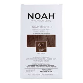 NOAH Tinte Capilar Rubio Oscuro 6.0 140Ml Sin Amoniaco Con Proteinas De Arroz