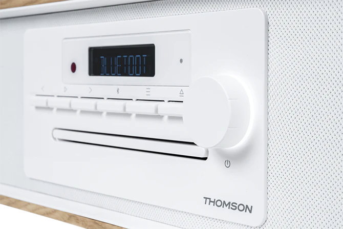 Thomson Microsistema Bluetooth M30 Blanco y Negro 60W con Radio FM/CD/MP3/USB Thomson Microsistema Bluetooth M30 Blanco y Negro 60W con Radio FM/CD/MP3/USB