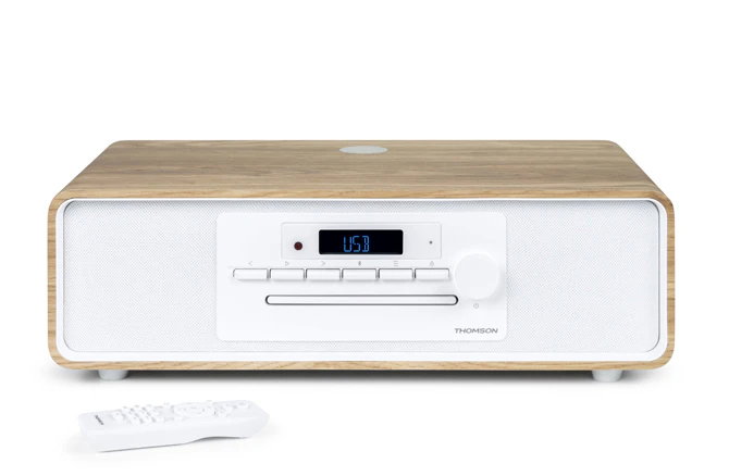 Thomson Microsistema Bluetooth M30 Blanco y Negro 60W con Radio FM/CD/MP3/USB Thomson Microsistema Bluetooth M30 Blanco y Negro 60W con Radio FM/CD/MP3/USB
