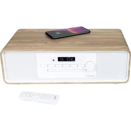 Thomson Microsistema Bluetooth M30 Blanco y Negro 60W con Radio FM/CD/MP3/USB