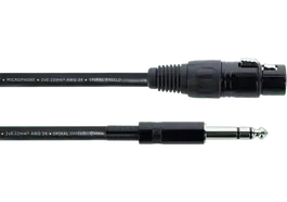 Cordial Cable Audio XLR Hembra / Jack Estéreo - 6 M (Set de 5) (Set de 5)