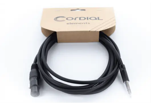 Cordial Cable Audio XLR Hembra / Jack Estéreo - 6 M (Set de 5) (Set de 5)