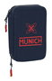 Plumier Doble Munich Flash Azul marino 12.5 x 19.5 x 4 cm (28 piezas)