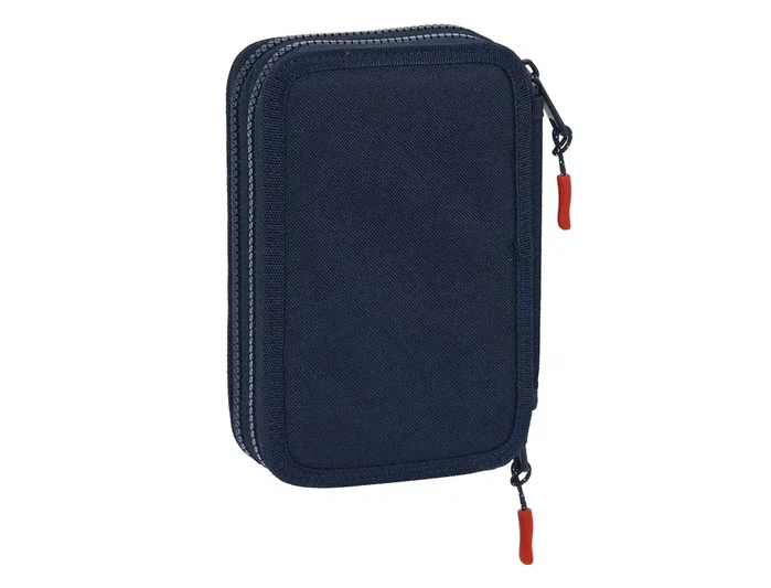 Safta Plumier Munich Flash Doble Pequeño Azul Marino