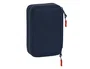 Safta Plumier Munich Flash Doble Pequeño Azul Marino