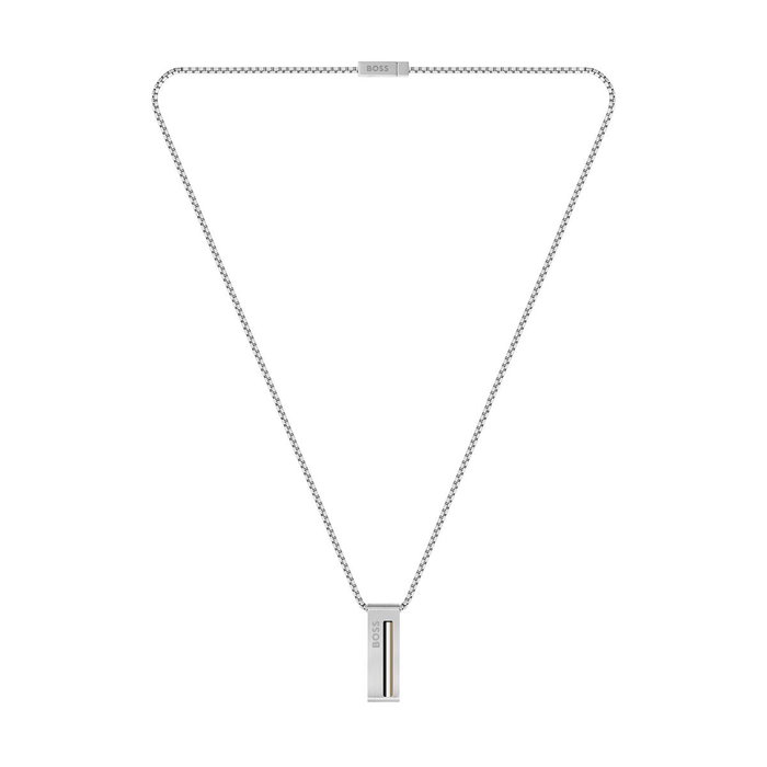 Collar Hombre Hugo Boss 1580361 Plateado Collar Hombre Hugo Boss 1580361 Plateado