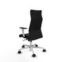 PIQUERAS Y CRESPO Sillón Albacete Negro con Mecanismo Sincro y Base de Aluminio