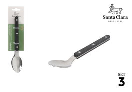 Santa Clara Set de 12 Cucharas de Postre Courel Negro