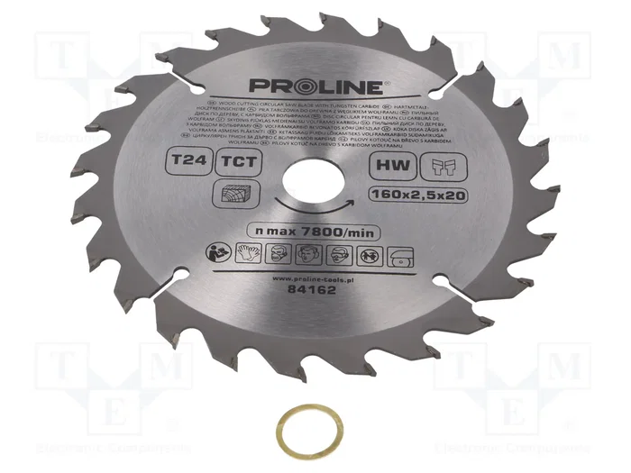 PROLINE Sierra circular de 160mm con 24 dientes para madera PROLINE Sierra circular de 160mm con 24 dientes para madera