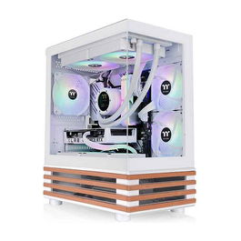 Thermaltake View 170 WS ARGB Snow White Mini Torre PC Micro ATX Mini-ITX SPCC Vidrio Templado Juego