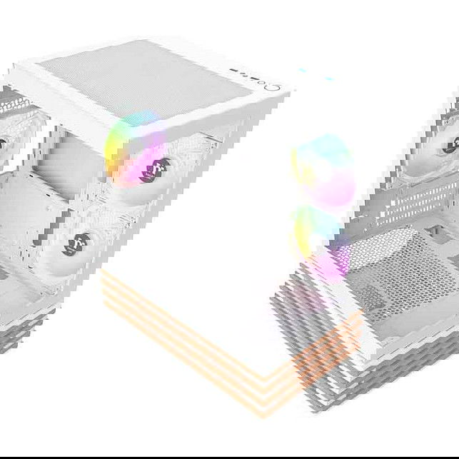 Thermaltake View 170 WS ARGB Snow White Mini Torre PC Micro ATX Mini-ITX SPCC Vidrio Templado Juego