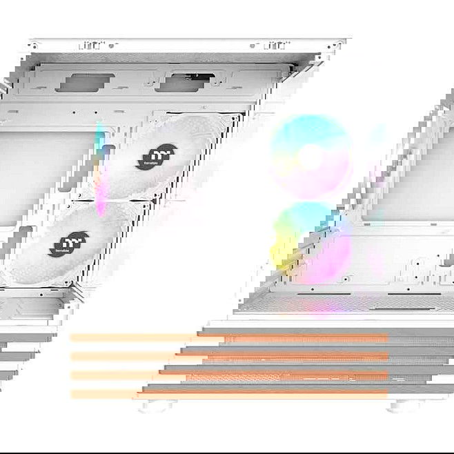 Thermaltake View 170 WS ARGB Snow White Mini Torre PC Micro ATX Mini-ITX SPCC Vidrio Templado Juego