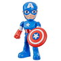 Hasbro Spidey and His Amazing Friends - Figura de Acción Capitán América Steve Rogers G2462 Marvel - 5 Puntos de Articulación