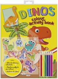 SALDAÑA Colour and Activity Book - Dinos