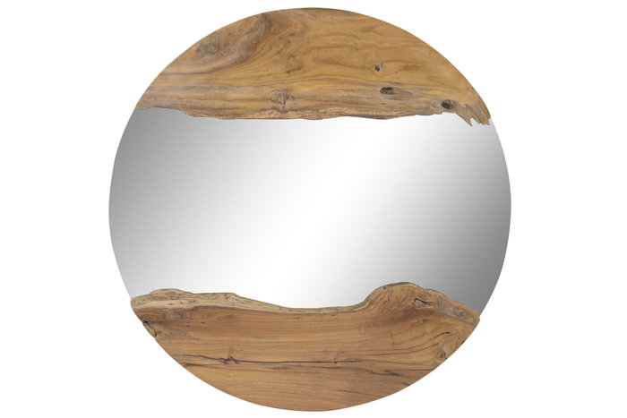 DKD Home Decor Espejo Balines Marron 5 x 100 x 100 cm DKD Home Decor Espejo Balines Marron 5 x 100 x 100 cm