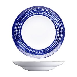 LANGENTHAL PLATO HONDO 29 cm POINTS - VAJILLA DECORADA A MANO, LUNARES, APTO PARA MICROONDAS Y LAVAVAJILLAS (Set de 6)