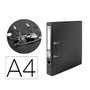 Liderpapel Archivador de palanca A4 forrado PVC negro 52mm