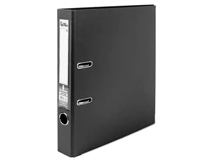 Liderpapel Archivador de Palanca A4 Negro 52mm