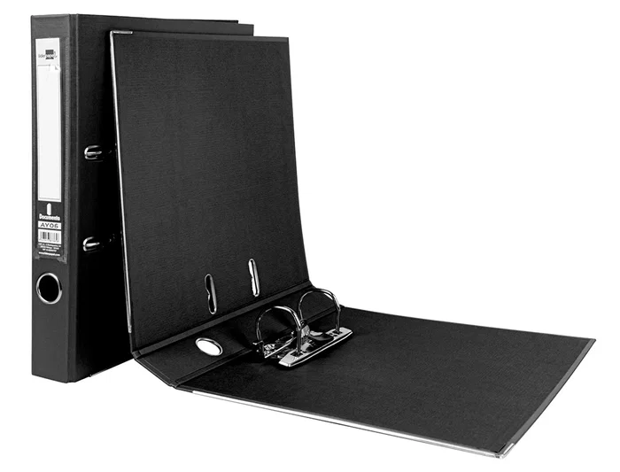 Liderpapel Archivador de Palanca A4 Documenta Forrado PVC Rado Lomo 52mm Negro con Compresor Metálico Liderpapel Archivador de Palanca A4 Documenta Forrado PVC Rado Lomo 52mm Negro con Compresor Metálico
